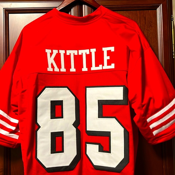 Brand New Rare NFL SF 49er TE George Kittle #85 Red Custom Made Throwback Jersey